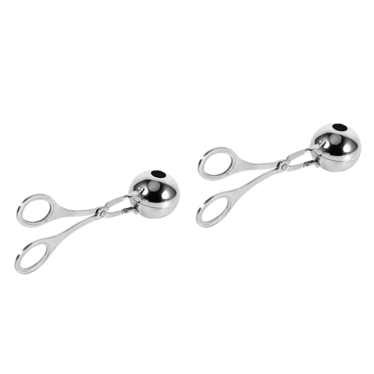 BRIGHTFUFU 2pcs Cooking Utensils Meatball Scoop Maker Meat Baller Stainless Steel Easy Meatball Making