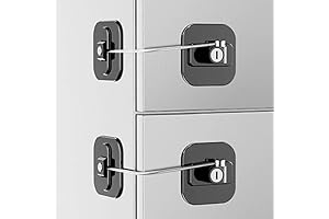 2 Pack Refrigerator Lock for Kids Safety, Childproof Food Locker For Fridge,...