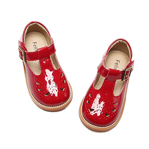 Image of Felix & Flora Toddler Little Girl Mary Jane Dress Shoes - Ballet Flats for Easter Flower Girl Party School Shoes.