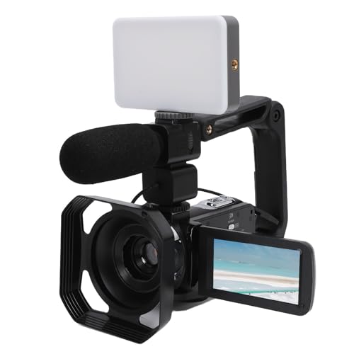 Caméscope Ultra HD 8K pour vlog de voyage en famille avec vision nocturne et micro