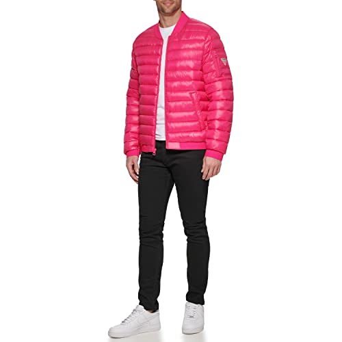 GUESS Men's Light Weight Long Sleeve Elastic Cuffs Bomber2