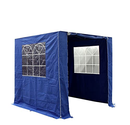 All Seasons Gazebos Juego de Paneles Laterales Ligeros 2x2 Azul Real Cover