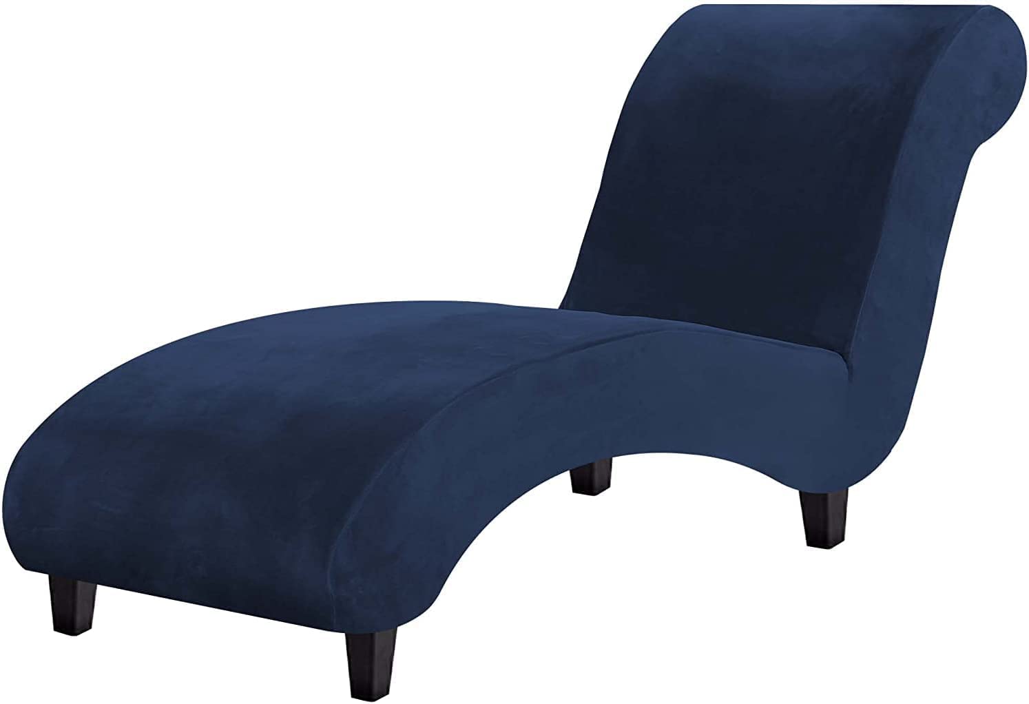 Aqigr H Velvet Lounge Chaise Cover Stretc Armless Sofa Slipcover, Luxurious Furniture Cover For Bedroom Chaise Lounge Ultra Soft Machine Washable (Color : )