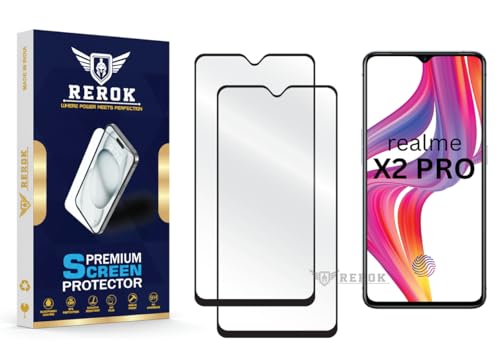 Image of Gorilla Tempered Glass Screen Protector Compatible with Realme X2 Pro [Pack of 2] | Edge-to-Edge, Bubble-Free, Case Friendly, Easy Installation Kit
