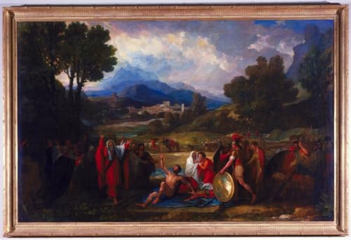 Cuadro en lienzo de Saul davanti a Samuele de Benjamin West 60x90cm