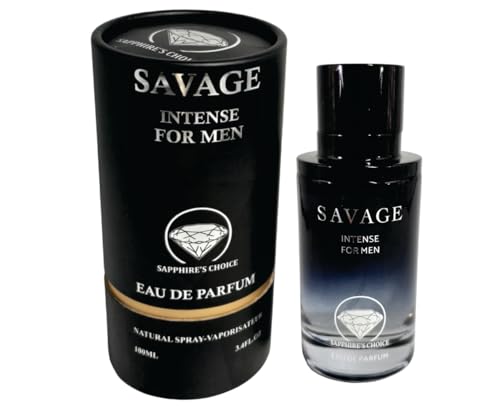 Sapphire’s choice - Savage Parfum - Inspired Alternative Perfume | Savage Eau de Parfum for Men 100ml | Bergamot and Floral Fragrance | Savage Intense Perfume Made in Uae