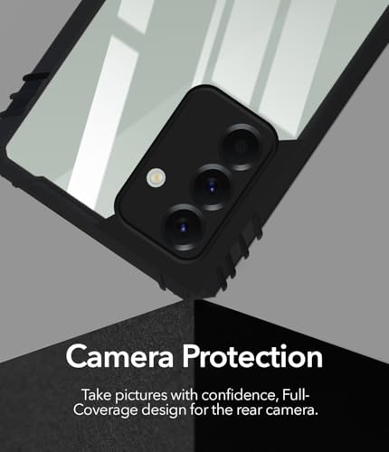 Image of Jkobi Back Cover Case for Samsung Galaxy A56 (Ultimate Shockproof Bumpers | Anti Yellow | Rugged Armor | Hybrid PC | Black)