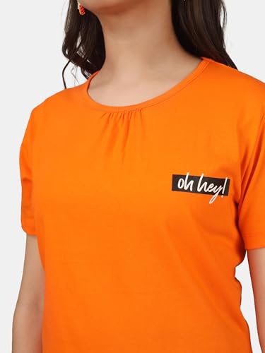 Image of KYDA KIDS Girls White T-Shirt 100% Cotton Antibacterial | Half Sleeve Round Neck | Plain White School Uniform T-Shirt | Soft Breathable Summer Wear Kids