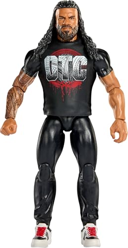Mattel WWE Roman Reigns Action Figure, Main Event Series #160, 6-inch Collectible Superstar with 14 Articulation Points & Life-Like Look