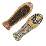 Matériau en résine : fabriquée à partir de figurines égyptiennes en résine, cette pièce est robuste et , ce qui la rend idéale pour une exposition à long terme dans n’importe quelle pièce. sarcophage sur pied, décorations pour une fête égyptienne