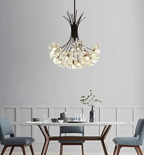 Lustre pissenlit en cristal pour illuminer une chambre sombre avec style