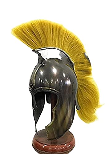 NauticalMart Achilles Troy Helmet Yellow Plume Movie Prop Wearable Costume