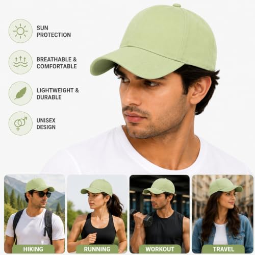 Image of Branded Cap for Men Women Unisex Boy's Girl's Topi Adjustable Strap Free Size Cotton Summer Sports Cricket Gym Dance Free Size