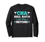 CNA Bed, Bath, And Way Beyond divertido regalo de enfermera certificado Manga Larga