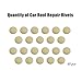EZYKOO 60 pcs Car Roof Headliner Repair Button, Auto Roof Snap Rivets Retainer Design for Car Roof Flannelette Fixed, with Installation Tool and Fit All Cars(Light Grey Grid)