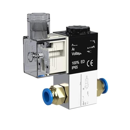 Électrovanne d'air 2V025-08 1/4" 12V DC pneumatique normalement fermée 2 positions 2 ports - 3