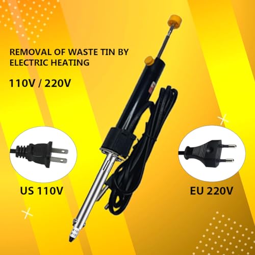 Image of Professional 2-in-1 30W 220V Soldering Iron + Desoldering Vacuum Pump - Essential Tool for PCB Soldering and Desoldering - Convenient and Efficient