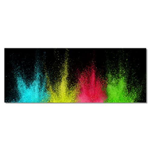 Toile abstraite colorée scandinave 40x120 cm sans cadre pour salon