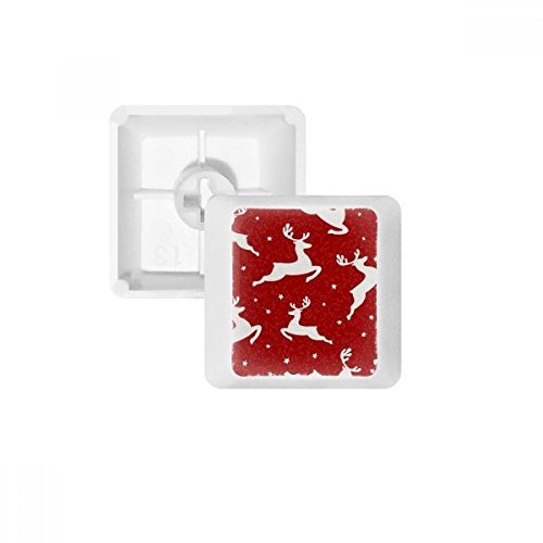Touches de clavier PBT Noël élan rouge idée cadeau geek original