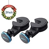 MEIDI Magnetic Headrest Mount, Universal Phone Holder, Car Backseat Hanger Hook Organizer Compatible With All Smart Phones Tablets GPS and eReaders (Blue-2Pack)