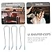 MUSISALY 8pcs Hot Curler Clips U-shaped Replacement Clips for Electric Rollers Compact and Versatile Hair Styling Tool for All Hair Types
