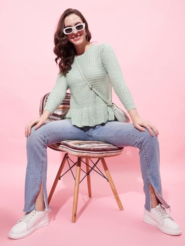 Image of Modeve Round Neck Casual Women Sweater||Winterwear||