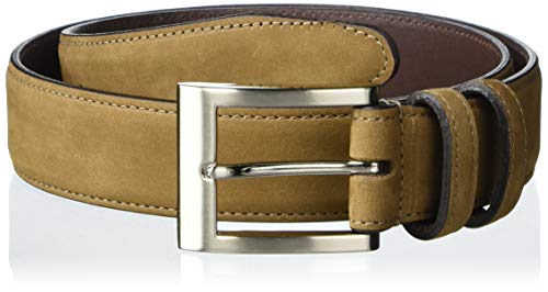 Allen Edmonds mens Wide Basic Dress Belt, Tan Nubuck, 32 US