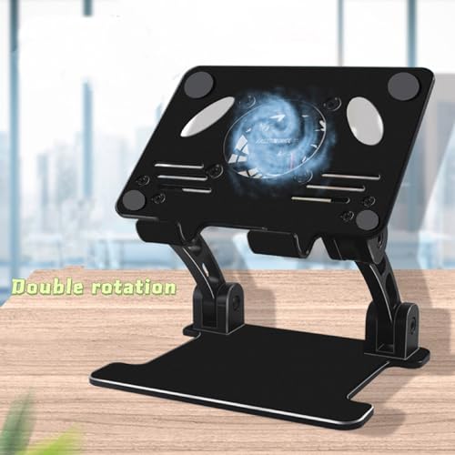 Soporte para Laptop de Aleación de Aluminio con Ventilador miniatura 4