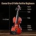 Eastar 3/4 Violin for Beginners, Violins Kit for Student, Fiddle with Hard Case, Rosin, Shoulder Rest, Bow, and Extra Strings (Imprinted Finger Guide on Fingerboard)