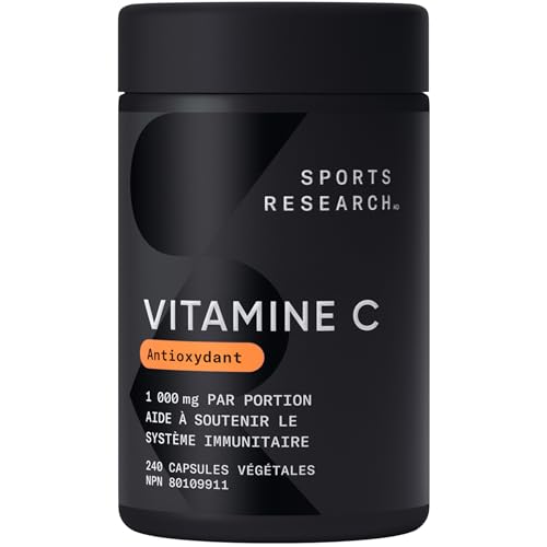 Sports Research Vitamin C 1000mg - Non-GMO Project Verified Ascorbic Acid Vitamin C Supplement for Immune Support & Antioxidant Protection | Vegan Friendly, 8 Month Supply (240 Count) - Image 3