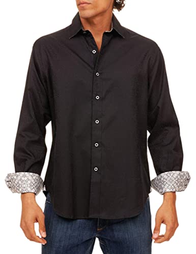 Robert Graham Men’s Windsor Long-Sleeve Shirt, Button-Up Shirt for Men