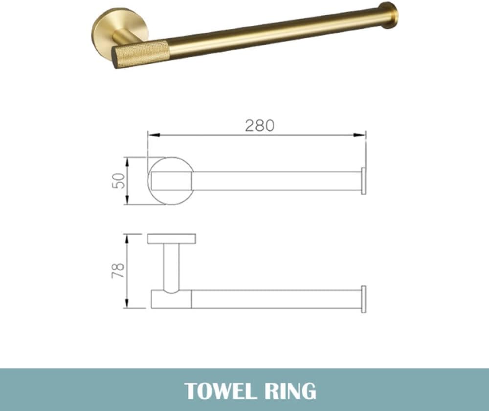 Gold Brushed Bathroom Accessories Hardware Set Towel Bar Rail Paper Holder Robe Hook Soap Dish Towel Hanger Shelf Toilet Brush,Towel Hanger