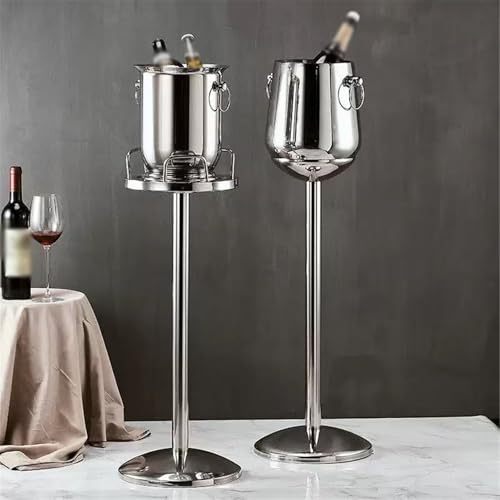 Cubiteras de acero inoxidable con soporte para barra de bar y karaoke 7