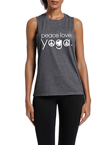 Wingzoo Womens Workout Tank Tops-Novelty Funny Saying Fitness Gym Yoga Racerback Sleeveless Shirts For Women #TOP1