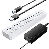 Hot Plugging & Treiberfrei: Der USB-Hub mit Stromversorgung ist mit den meisten Betriebssystemen kompatibel: Windows, Mac OS und Linux. Vollständiges Plug-and-Play, keine Treiber erforderlich und unterstützt Hot-Swapping. Das Paket enthielt USB-Hub, Netzteil, Datenkabel, Handbuch und Garantiekarte.