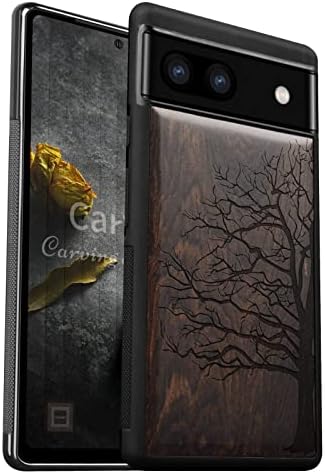 Carveit Cover Compatibile per Pixel 8 Pro Custodia Naturale Legno Ultra