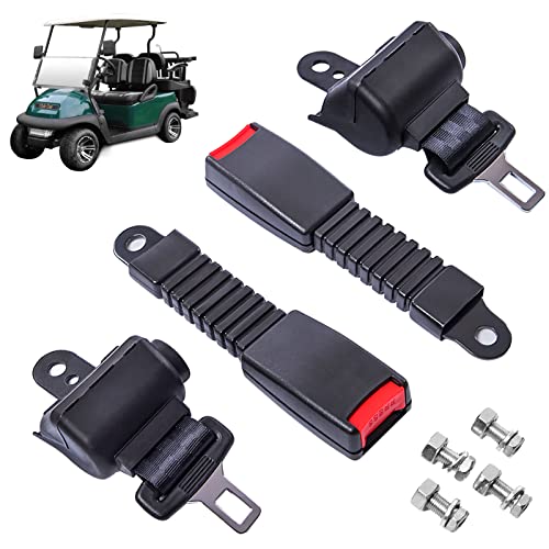 Gaoerfu-CP Golf cart seat Belts, Retractable, Universal,for EZGO, Club Car, Go Kart,UTV, Buggies and Bus-Set (2pcs)