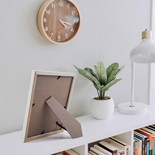 Picture Frames 8X10 White 2 Pack Nature Solid Wood For Wall Mounting And Tabletop Display #TOP4