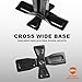 TCE AST10202SU Torin Wide Base Cross Car Scissor Jack: Steel Portable Quick Lift Tire Jacks Include Ratchet Wrench for Car, Truck, Sedans and MPV, 1.5 Ton (3,000 lbs) Capacity, Black