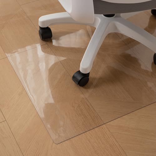 チェアマット 透明 PVC 床保護マット 100*150cm 厚み1.5mm フローリングマット 椅子 マット/椅子/食卓/フロア/畳/机下/滑り止め お手入れ簡単 床暖房対応