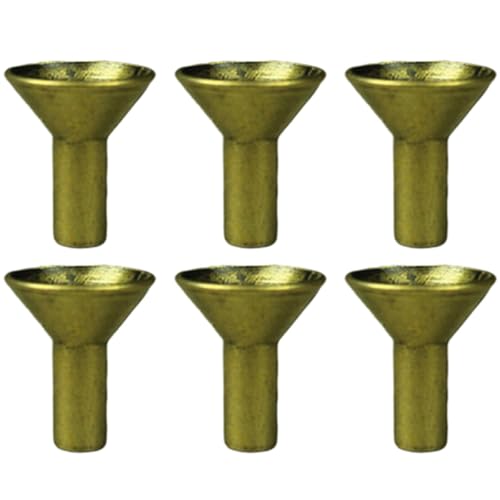 Lurrose Soporte de Incienso de Metal para Conos, 6 Piezas (3 Grandes 3 Pequeños), Porta Conos Reutilizables para Aromaterapia en Hogar, Sala de Yoga y Oficina