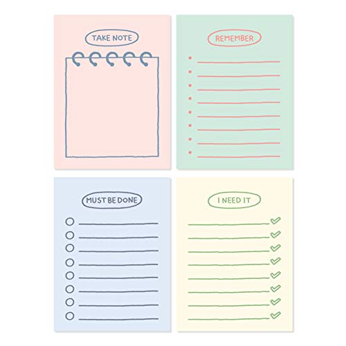 Blocs-notes Monolike en lot de 4 paquets avec 400 feuilles au total