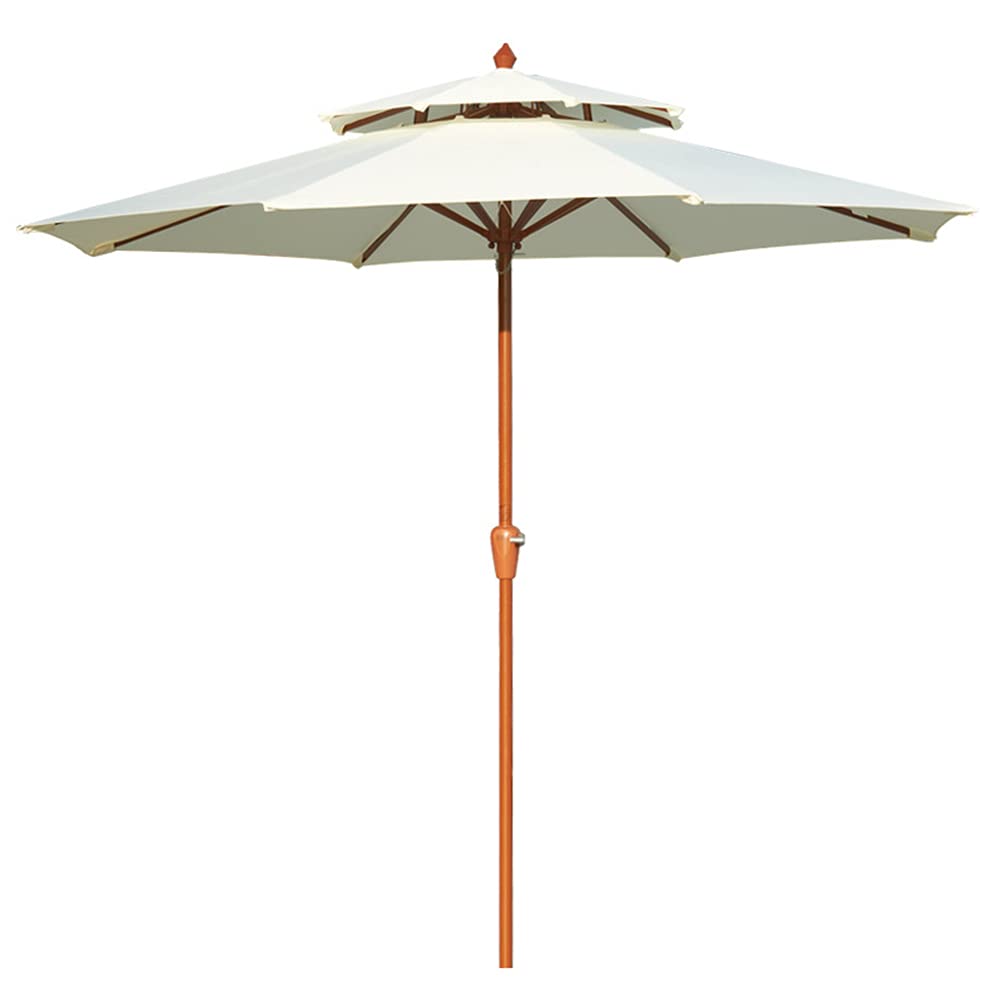 Parasol de mesa al aire libre de 2.7m CLSDRZC con manivela 8