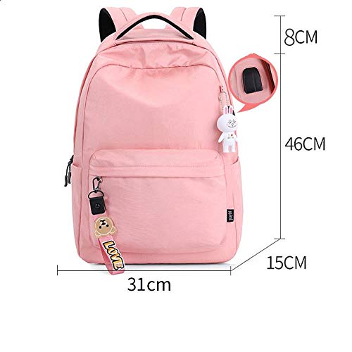 Mochila estudiantil coreana cómoda para el día a día en el instituto 3