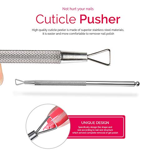 image for Teenitor gel nail remover kit with10pcs Gel Clip Remover, Brush for Na