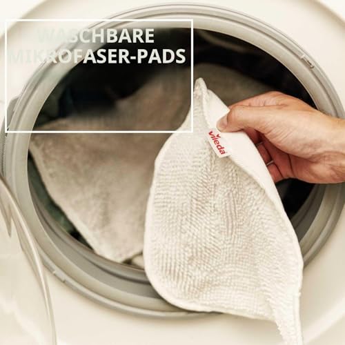 Vileda Steam Dampfreiniger Ersatzpads Mikrofaser | Hygienische Bodenreinigung - Passend für alle Böden, Waschbar & Wiederverwendbar | 2 Stück