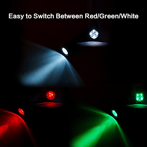 Bestsun Multicolor Flashlight Red Green And White Led Light Ipx7 Waterproof 3 Modes Tri-Color Road Signal Torch For Night Vision Hunting Walking Reading #TOP1