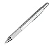 6 in 1 Multitool Pen with Gift Box - Includes 1 Ballpoint Pen, Universal Stylus Pen, Ruler,Flat and Phillips Screwdriver Bit, Level Gauge - The Perfect Multi-Function Gadget (Model A, 1PCS SILVER)