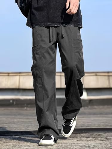 Image of Lymio Cargo for Men || Cotton Cargo Pant || Drawstring Waist Pant (Also Available in Plus Sizes) (145-148)