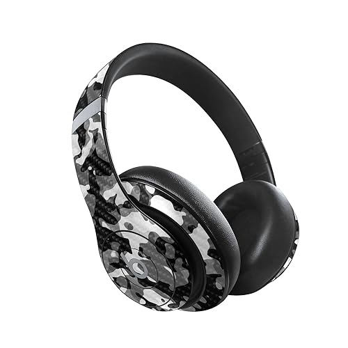Image of MightySkins Carbon Fiber Skin Compatible with Beats Studio Pro - Black Modern Camo | Protective, Durable Textured Carbon Fiber Finish | Easy to Apply